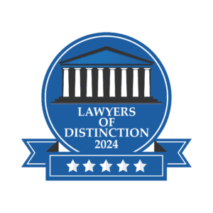 Official 2024 logo for Lawyers of Distinction.