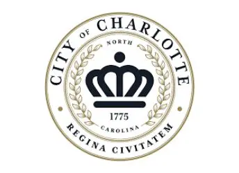 Seal of the City of Charlotte, North Carolina, featuring a crown and laurel wreath.