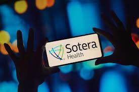 Sotera Health logo on a smartphone