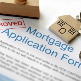 Mortgage Application form on a white background